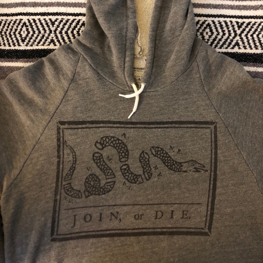 Declaration Join or Die hoodie